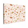 Terrazzo -  Patroon - Kleurrijk - Zalm Tuinposter op houten frame 2 cm dik klein 845 -3d