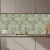 Vlakken - Rustiek - Groen keuken achterwand 2 middel 871 zz_3dshopping