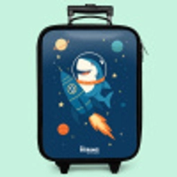 Dier - Ruimte - Planeet - Raket Kinderkoffer - Zwart klein -zzz_website3d_nbs2