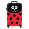 Dierenportret - Lieveheersbeestje - rood NBS - Handbagage koffer - Unisex middel -productfoto_recht