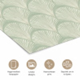 Waaiers - Patroon - Groen poster papier klein 62 -closeup_NL
