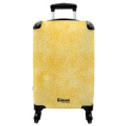 Stippen patroon geel NBS - Handbagage koffer - Vrouwen middel -3d