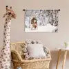 Wolf - Winter - Sneeuw - Natuur - Dieren Wandkleed katoen klein -wsfeer5_kind