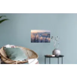 Bos - Bergen - Goud - Winter - Warm Muursticker klein -plant