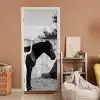 Vrouw - Paard - Artistiek deurposter klein -sfeer1