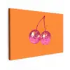 Discoballen - Kers - Spiegels - Roze canvas 2cm klein -z3d