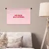No rain no flowers - Minimalistisch - Roze - Bloem Wandkleed katoen klein -sfeer4