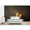 Kaarsen - Stilleven - Rustiek - Boeken fotobehang vinyl groot -bed