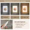 Voetbal - Abstract - Oranje - Verfspatten Light Box met kabel klein -USP_lichtkleurNL