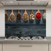 Kruiden - Lepels - Hout - Keuken - Specerijen - Industrieel keuken achterwand spatscherm klein -3d_website