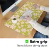 Bloemen - Roze - Getekend - Patroon Muismat XXL klein -sfeer3