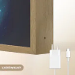 Raket - Ruimte - Planeten - Kinderen - Jongen Light Box met batterij (Wandlamp kind) middel -USP_websiteoplaadbaarNL