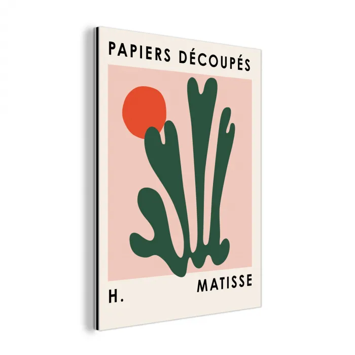 Matisse - Kunst - Abstract - Zon aluminium wit klein -3d