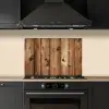 Hout - Planken - Bruin keuken achterwand spatscherm klein -sfeer1