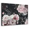 Vintage - Rozen - Romantisch - Bloemen Textielframe zwart klein -3d