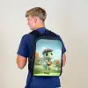 Golf - Dino - Groen Rugzak - Zwart middel -sfeer8