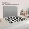 Zwart - Wit - Geometrisch - Patroon Inductie beschermer vinyl 3mm klein 276 -wsfeer7_website