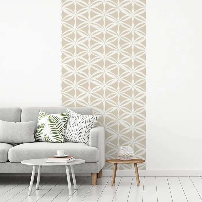 Motief - Modern - Beige fotobehang vinyl groot 64 -woonkamer