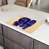 Okergeel - Blauw - Eenvoudige lijnen Inductie beschermer vinyl 3mm klein -sfeer8