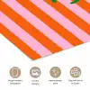 Patroon - Oranje - Fijn - Strepen poster papier klein -closeup_NL