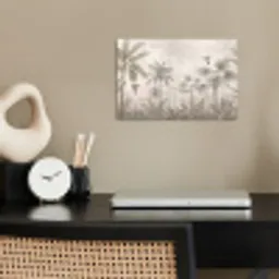 Jungle - Banenboom - Kolibrie - Beige poster papier klein -sfeer1