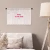 Focus on the good - Strepen - Roze - Smiley Wandkleed katoen klein -sfeer4
