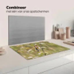 Putter - Bloesem - Lente - Natuur - Kleurrijk Inductie beschermer vinyl 3mm klein -wsfeer7_website
