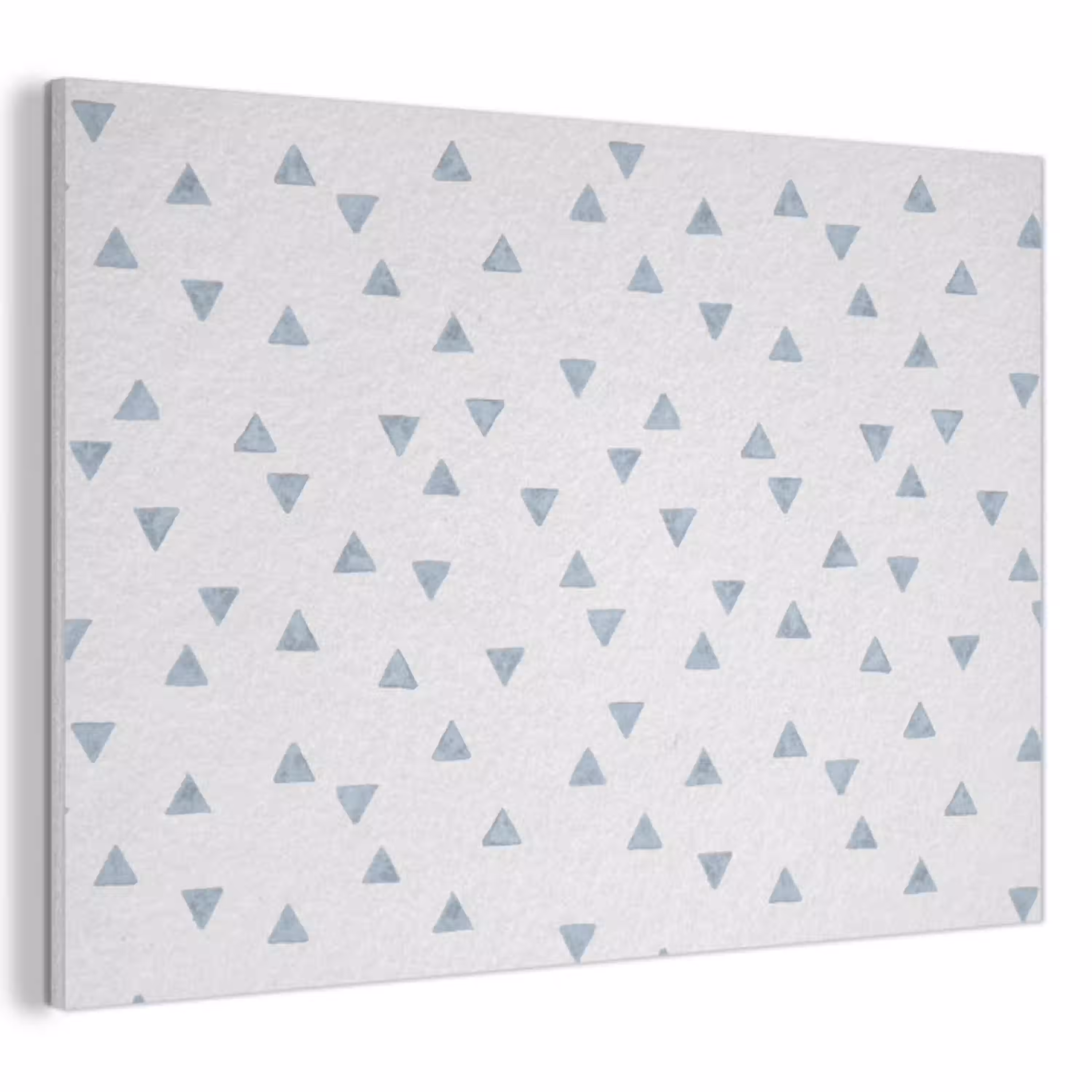 Blauw - Driehoek - Patroon PET vilt klein 837 -3d