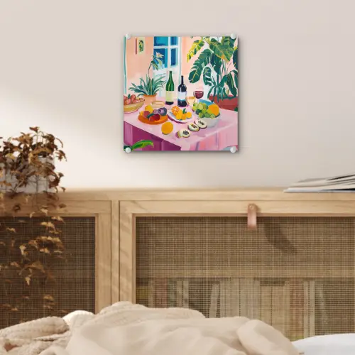Tafel - Wijn - Fruit plexiglas 5mm klein -sfeer4