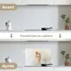 Kind - Moeder - Waterverfschilderij keuken achterwand spatscherm klein -voor_na_FR