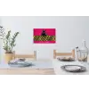 Kat - Baas - Roze - Tijgerprint Muursticker klein -eettafel