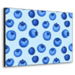 Bessen - Modern - Blauw Textielframe zwart klein 947 -3d