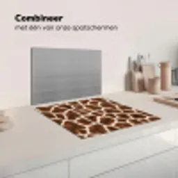 Giraf - Vacht - Klassiek - Bruin Inductie beschermer vinyl 3mm middel -wsfeer7_website