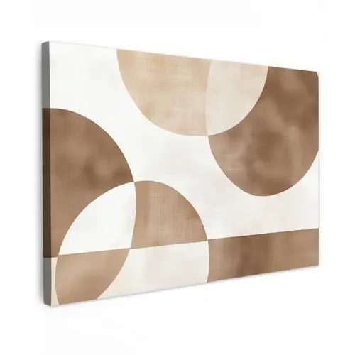 Snijdende cirkels - Overlappende vlakken canvas 2cm klein -z3d