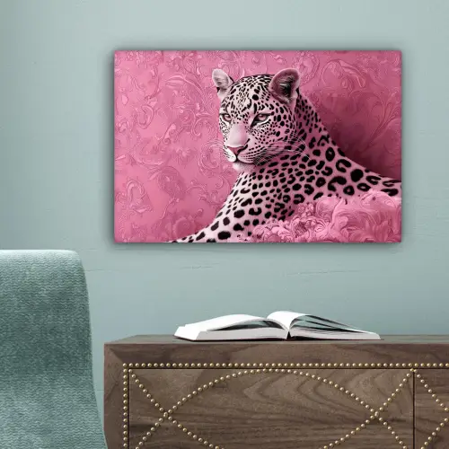 Panter - Luxe - Roze canvas 2cm klein -sfeer4
