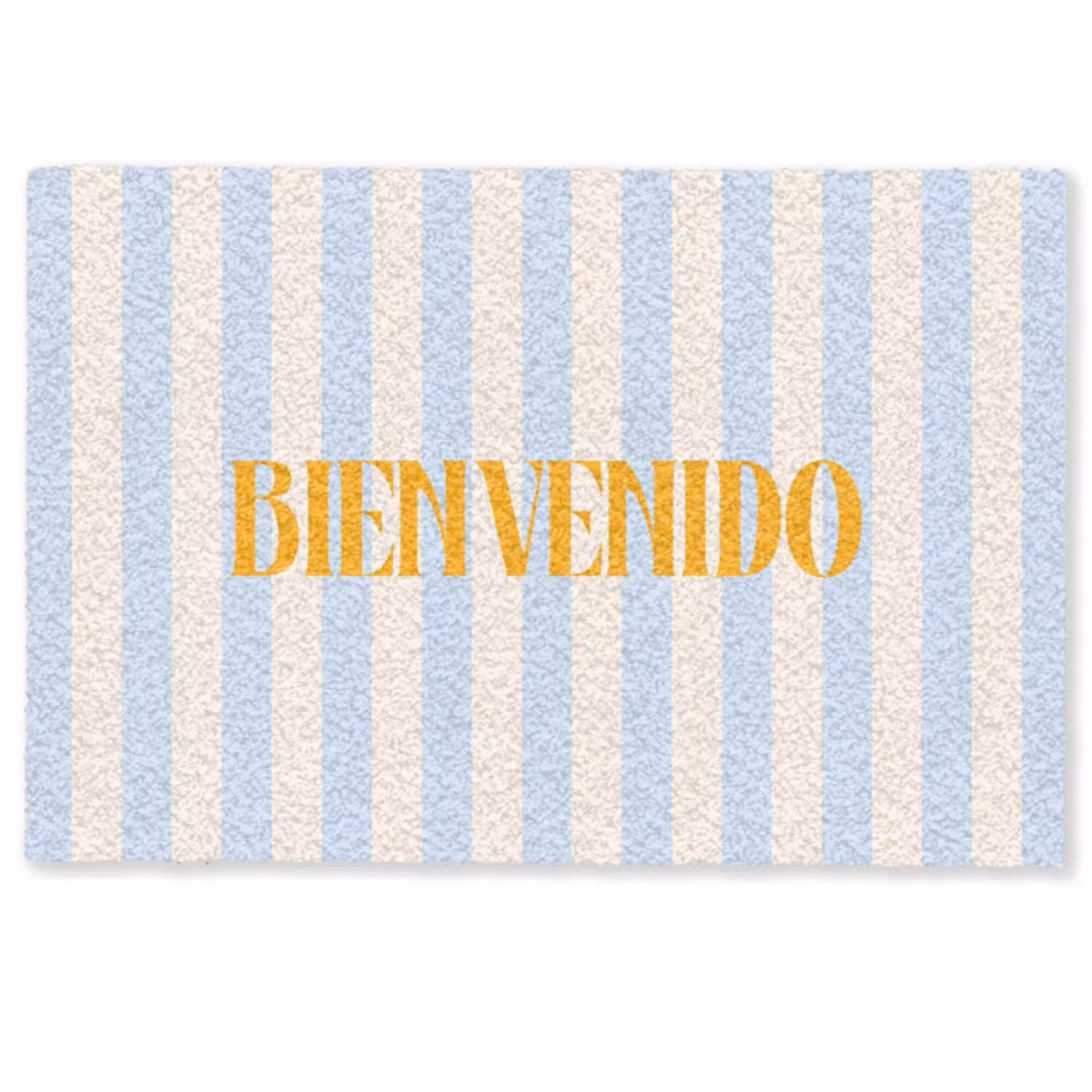 Oranje - Blauw - Strepen - Bienvenido Deurmat klein -zkaufland3d