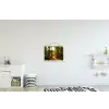 Bos - Pad - Bomen - Groen - Zon - Natuur textielposter latten blank klein -kinderkamer