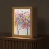 Kunst - Bomen - Natuur - Acryl Light Box met kabel (Tafellamp) klein -z3d_website