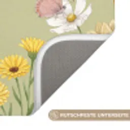 Botanisch - Bloemen - Kleurrijk Badmat klein -USP_AntislipDE