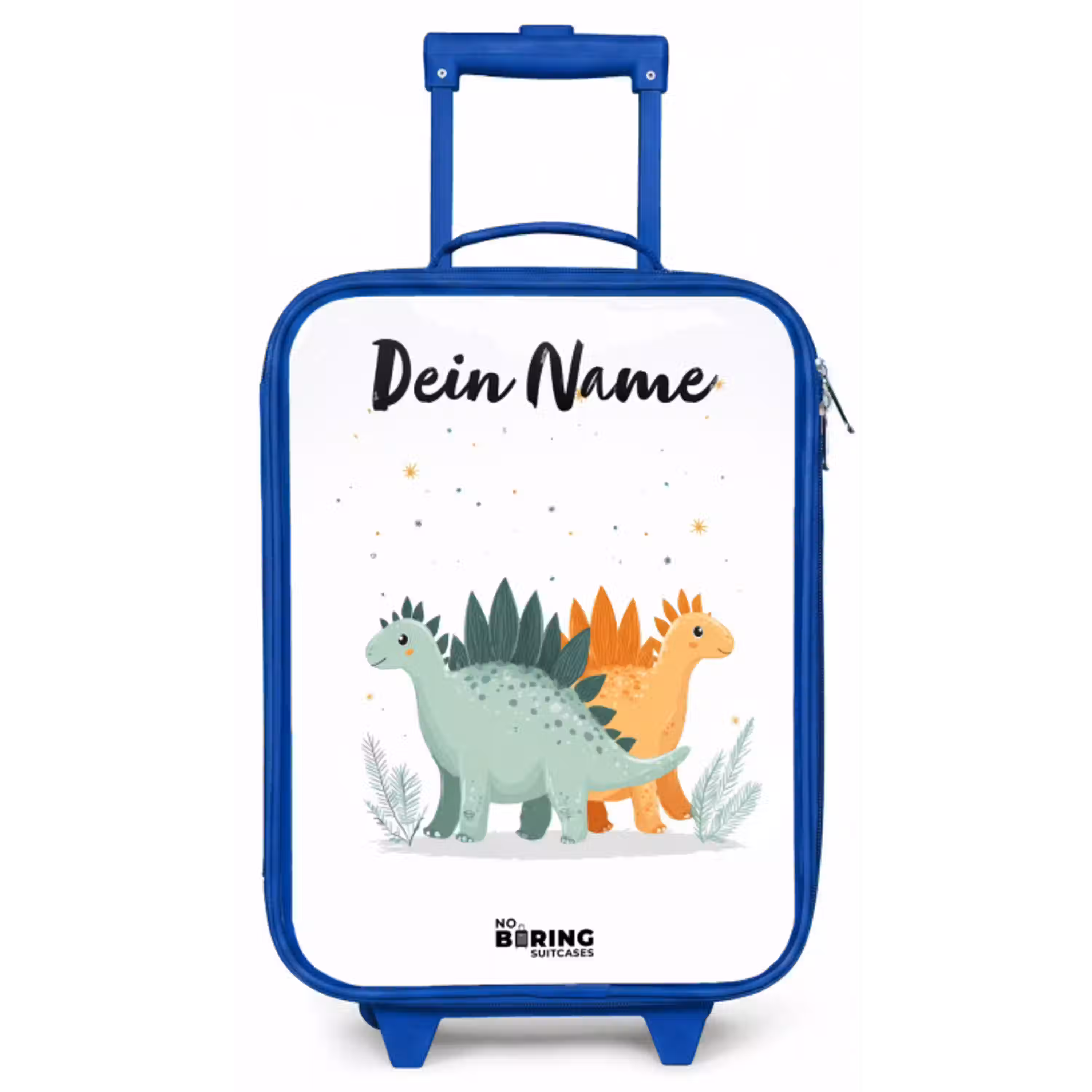 Dinos - Dieren - Sterren Kinderkoffer - Blauw klein -zz3dotto