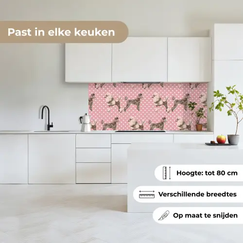 Hart - Poedel - Patroon keuken achterwand 2 middel 871 -sfeer4_NL