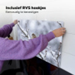 Vogel - Tak - Sneeuw - Winter Inductie beschemer met haakjes klein -ky-ophangen-nl