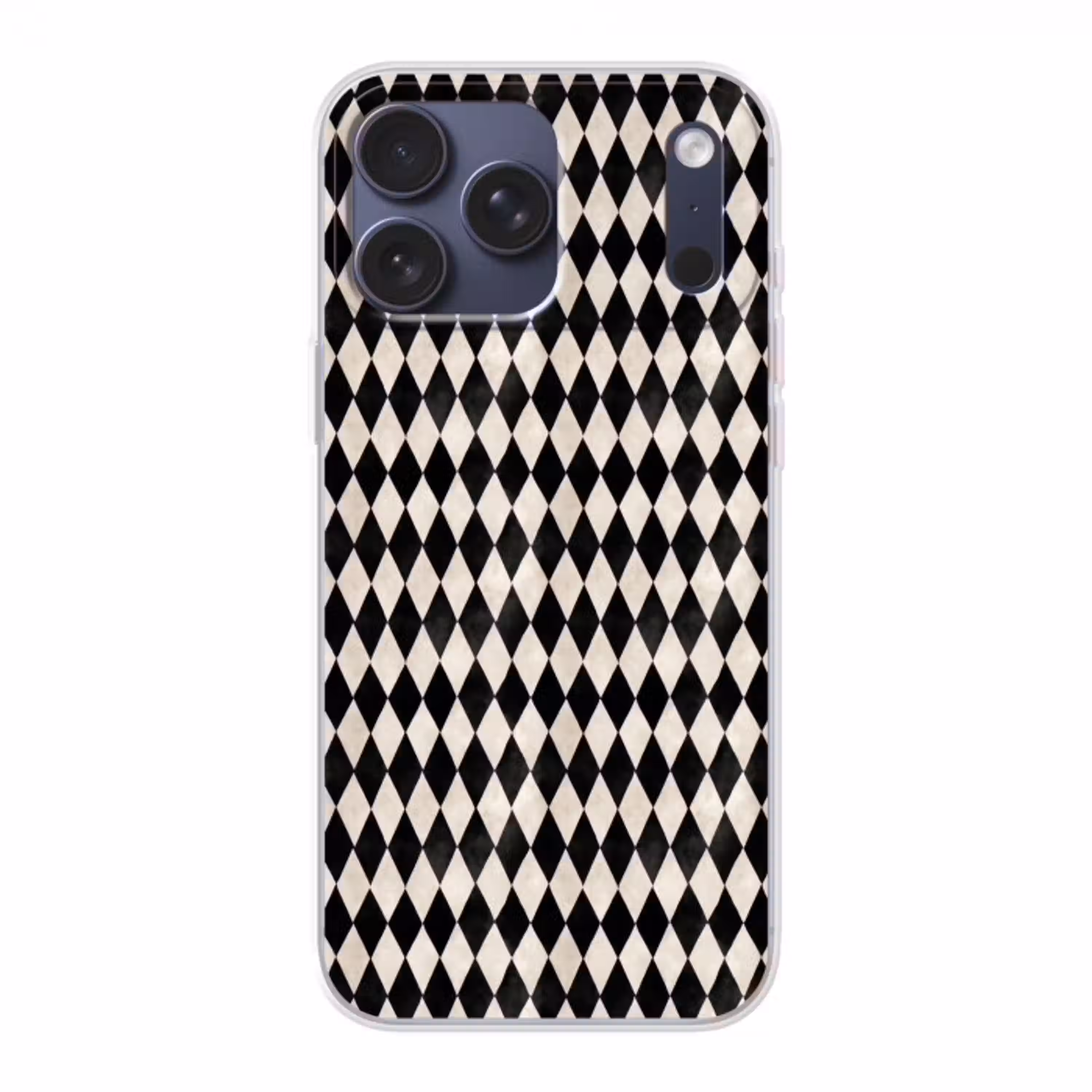Klassiek - Patroon - Zwart Telefoonhoesje iPhone 17 Pro Max klein 879 -3d