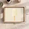 Minimalistisch - Waterijsje - Stokje - Beige Dienblad Rechthoek middel -USP_Formaat