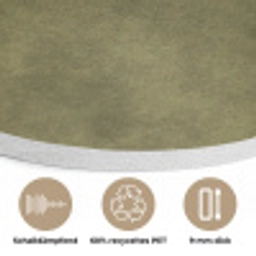 Textuur - Abstract - Groen Akoestische PET Vilt - Rond klein 838 -closeup_DE