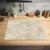 Lichtbeige - Marmer - Aders Inductie beschermer vinyl 3mm klein 276 -sfeer5