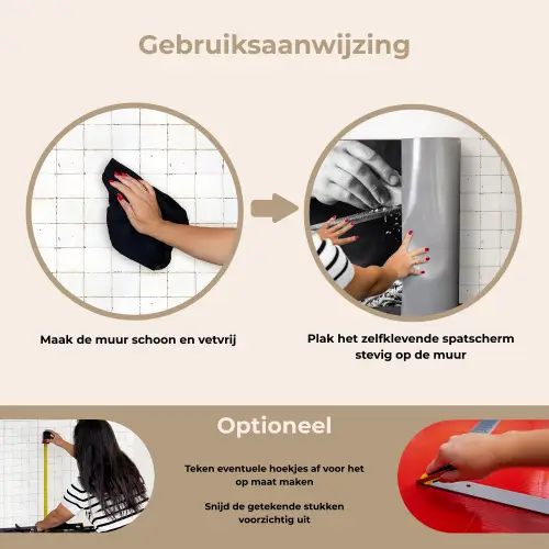 Kaas - Pasta - Rasp keuken achterwand spatscherm klein -gebruiksaanwijzing_NL
