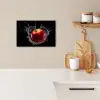 Appel - Rood - Water - Zwart - Fruit KitchenYeah - Keuken - Canvas klein -sfeer1