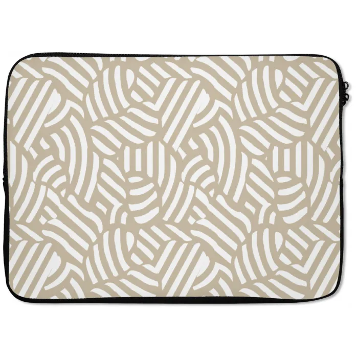 Abstract - Modern - Beige laptophoes neopreen klein 279 -zkaufland3dotto
