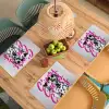 Cheers - Hond - Roze - Wijn Placemat vinyl groot -zzsfeer5_Kitchenyeah-website